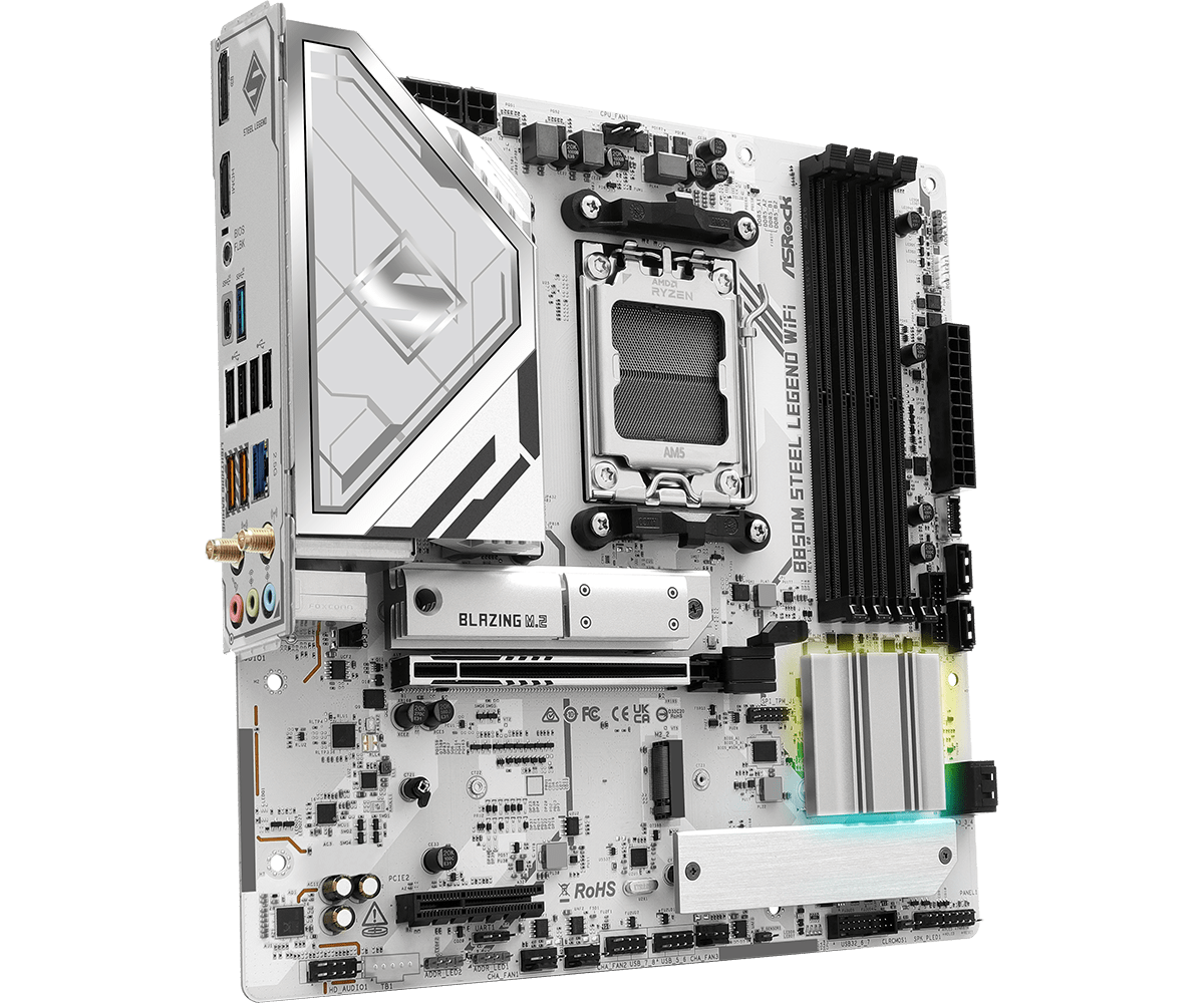  ASROCK B850M STEEL LEGEND WI - огляд і ціна Am5 Micro Atx Pcie 5.0 Motherboard